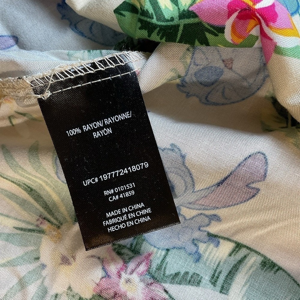Disney Lilo & Stitch hawaiian shirt NWT Men's Medium 100% Rayon Vacation Novelty - Picture 9 of 9